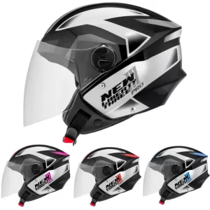 Capacete New Liberty Three Pro Tork Aberto e Unissex para motociclistas.