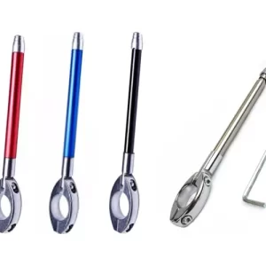 Antena Corta Pipa Moto Retrátil Anti Cerol em Aço Inox