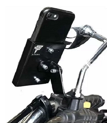 Suporte de celular universal para motocicletas, compatível com Honda Pop 110i e outros modelos.