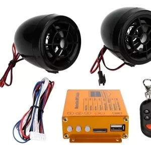 Alarme para Moto com Caixa de Som, MP3 e Rádio FM