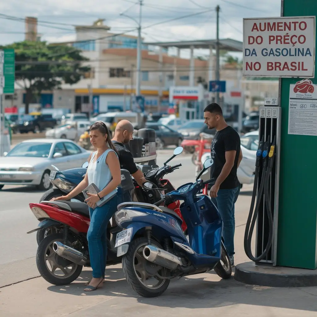 Aumento da gasolina em Manaus em 2024 afeta os motociclistas