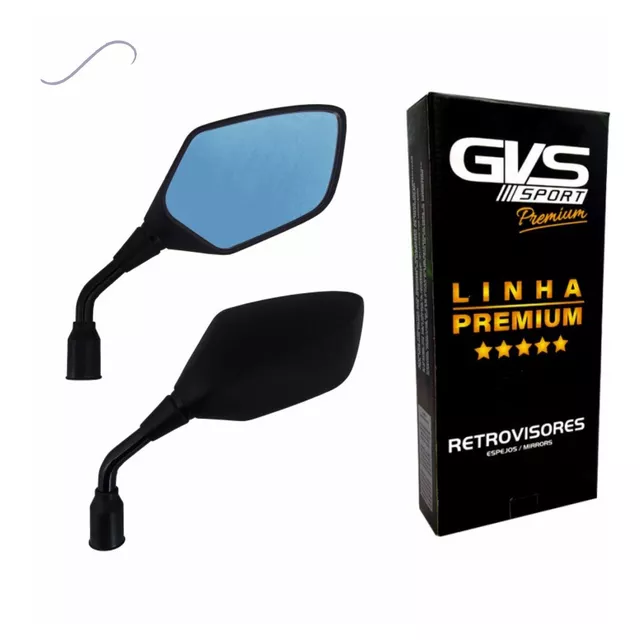 Retrovisor GVS XRE 300 com Lente Azul Convexa