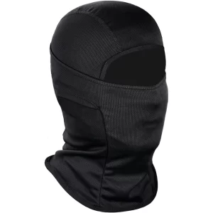 Máscara de Esqui Achiou Balaclava Preta para Motociclistas e Atividades Outdoor